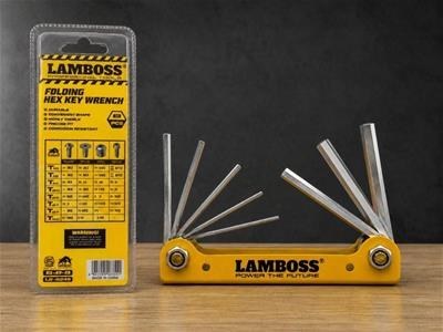 آچار آلن شش گوش لامبوس مدل چاقویی کد YP-1.5/6MM مجموعه 8 عددی